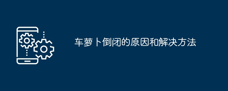 车萝卜倒闭的原因和解决方法