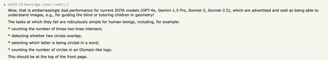 这些VLM竟都是盲人?GPT-4o、Sonnet-3.5相继败于「视力」测试 这些VLM竟都是盲人?GPT-4o、Sonnet-3.5相继败于「视力」测试