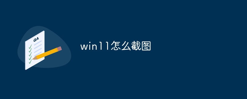 win11怎么截图